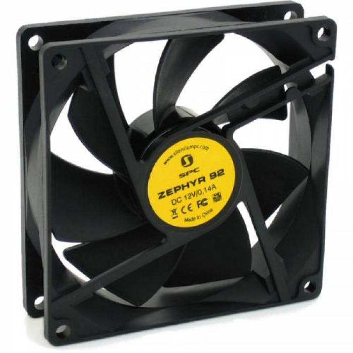 Ventilator SilentiumPC Zephyr92 92mm, Black