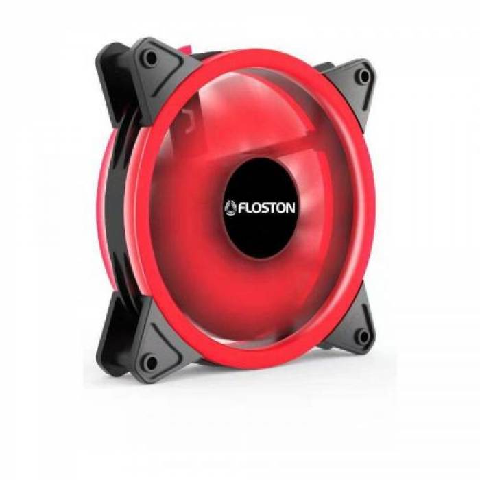 Ventilator Thermaltake Floston Halo Dual Ring Red, 120mm