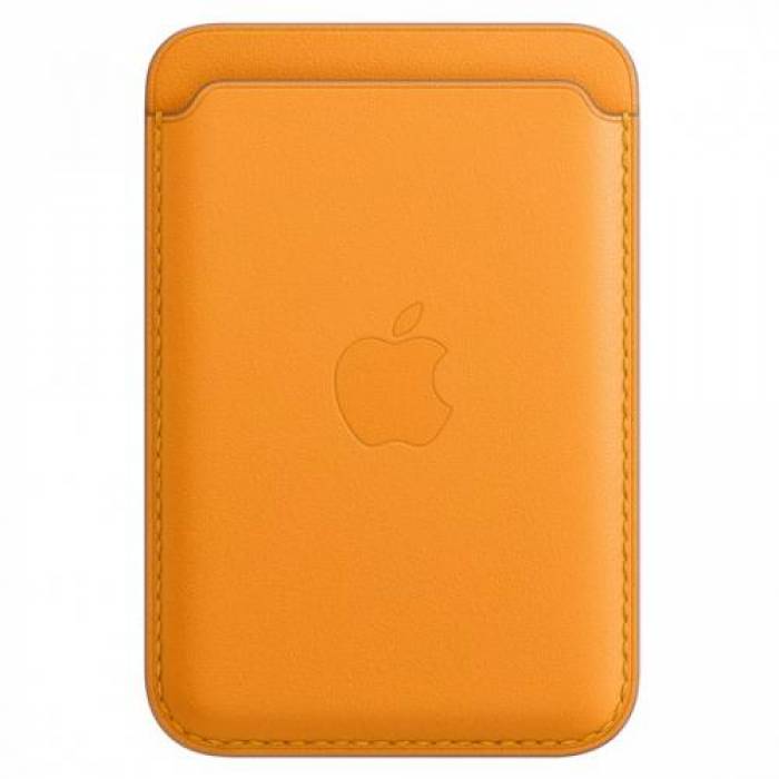 Wallet Apple Leather wallet with MagSafe for Iphone 12 Series, California Poppy